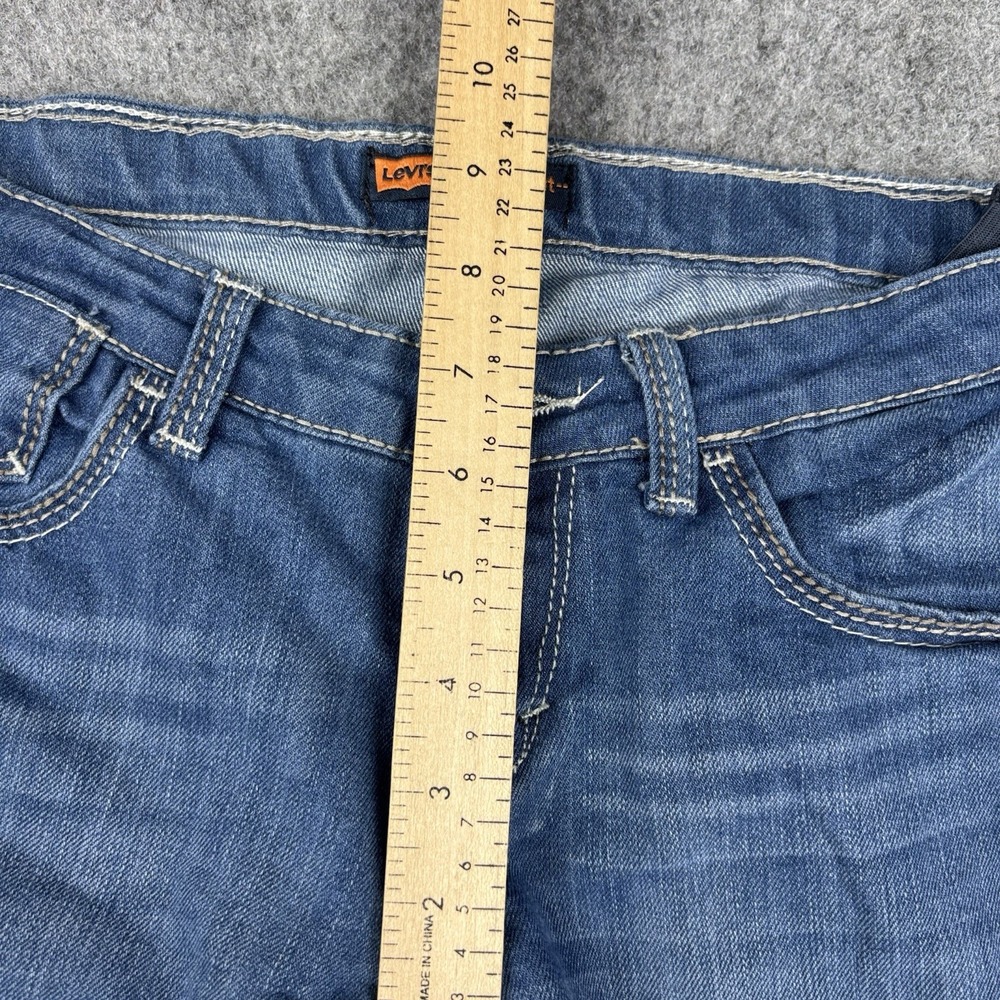Levi's 514 Jeans Womens 14 Regular Bootcut (Fits 28x30) Flap Pocket Medium Wash - Picture 9 of 12